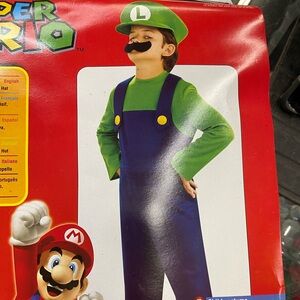 Super Mario Child Luigi Costume - Large
